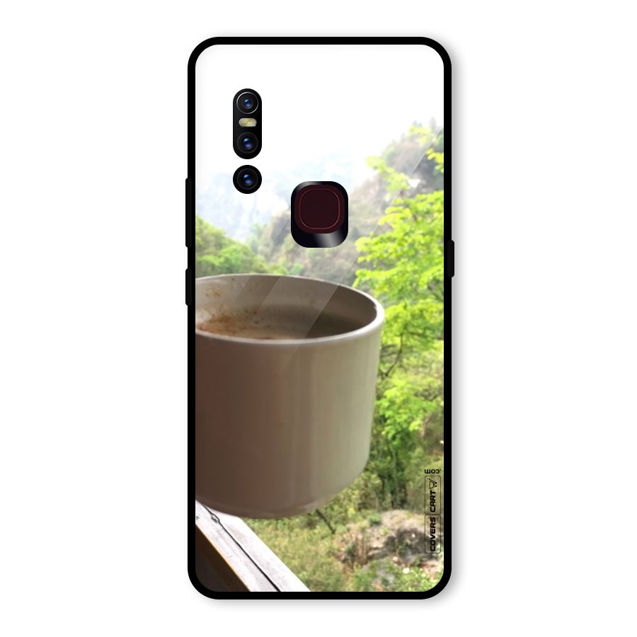Chai With Mountain View Glass Back Case for Vivo V15