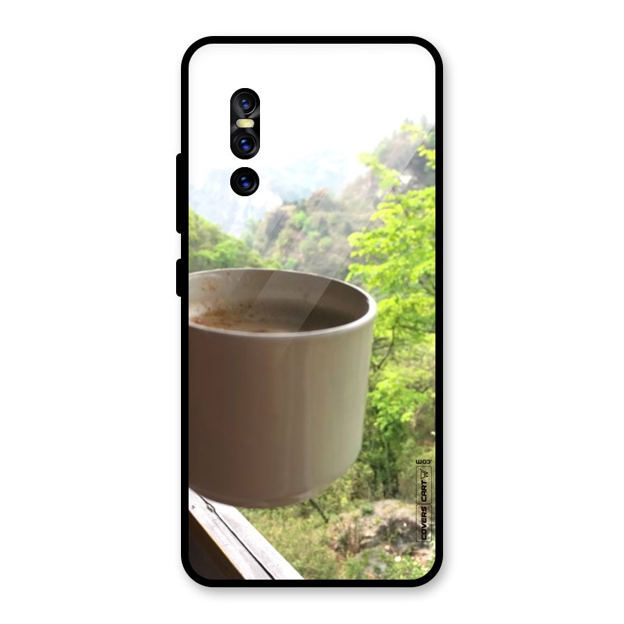 Chai With Mountain View Glass Back Case for Vivo V15 Pro