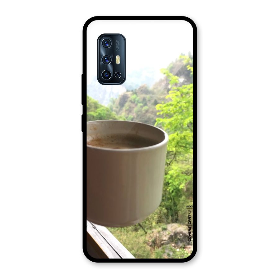 Chai With Mountain View Glass Back Case for Vivo V17