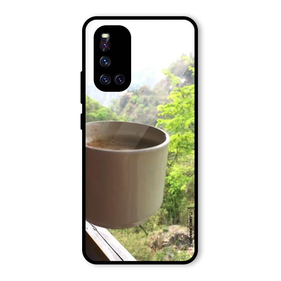 Chai With Mountain View Glass Back Case for Vivo V19