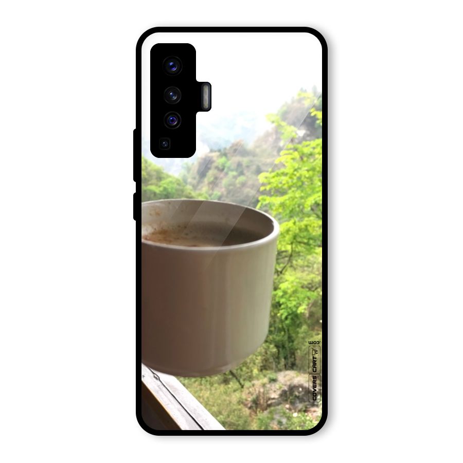 Chai With Mountain View Glass Back Case for Vivo X50