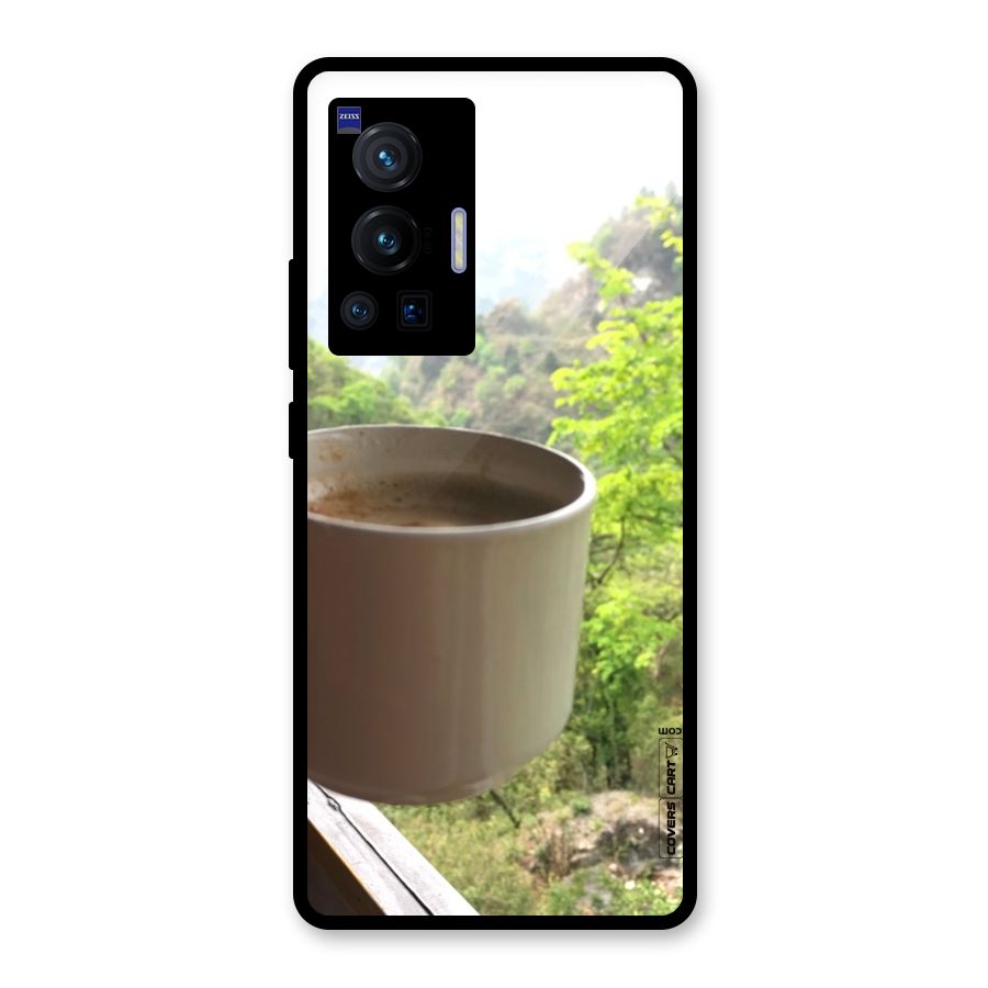 Chai With Mountain View Glass Back Case for Vivo X70 Pro
