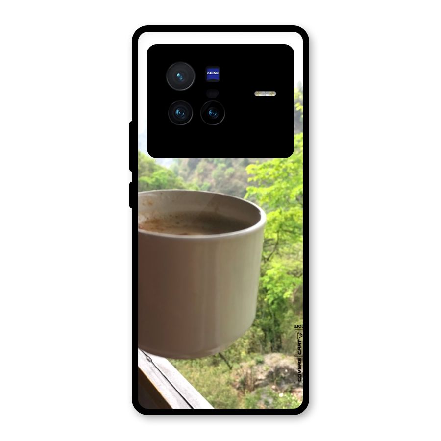 Chai With Mountain View Glass Back Case for Vivo X80
