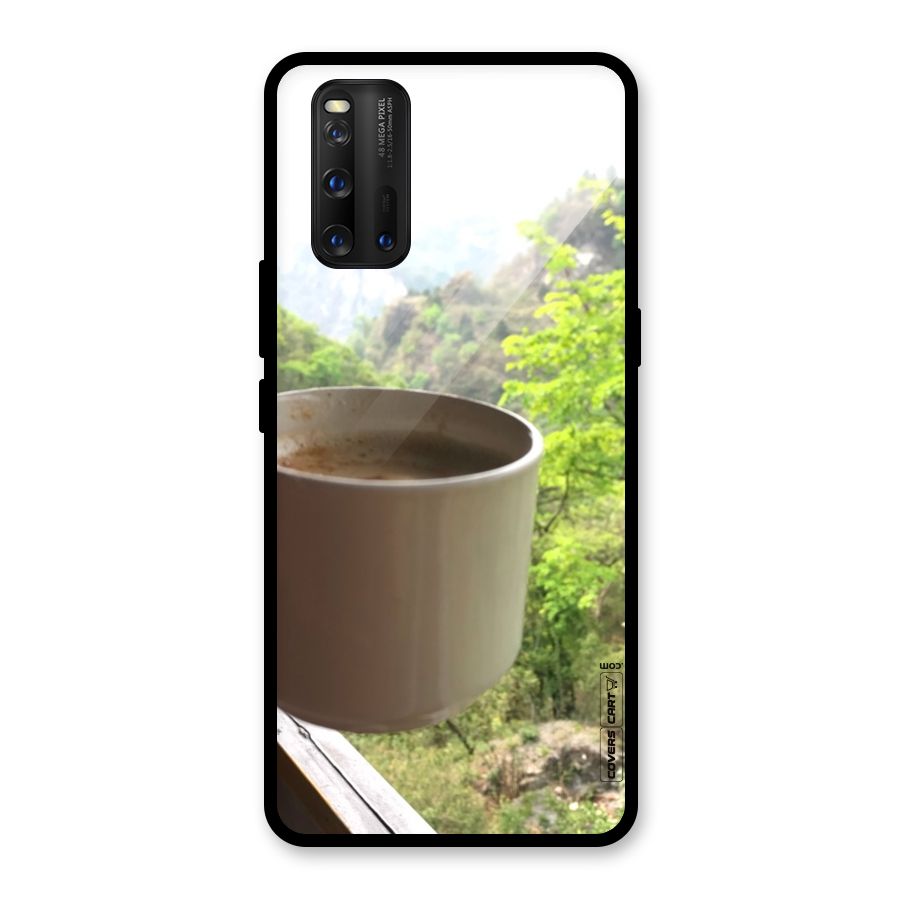Chai With Mountain View Glass Back Case for Vivo iQOO 3