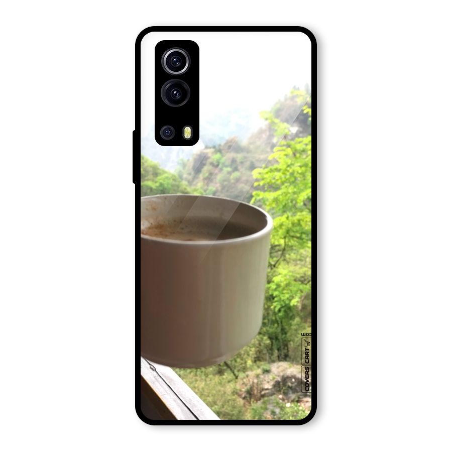 Chai With Mountain View Glass Back Case for Vivo iQOO Z3