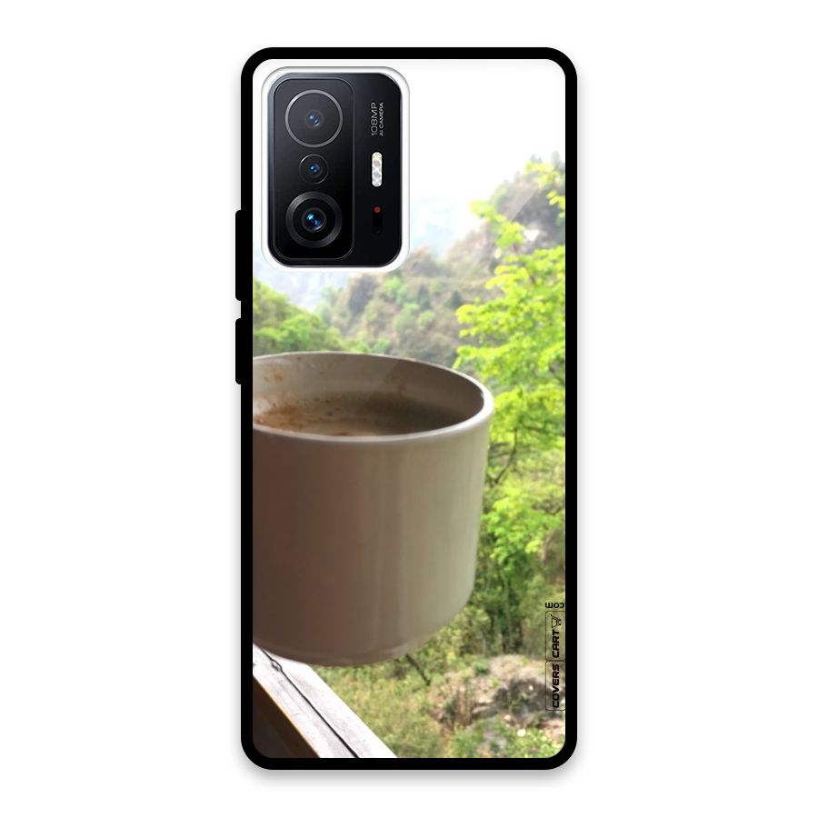 Chai With Mountain View Glass Back Case for Xiaomi 11T Pro