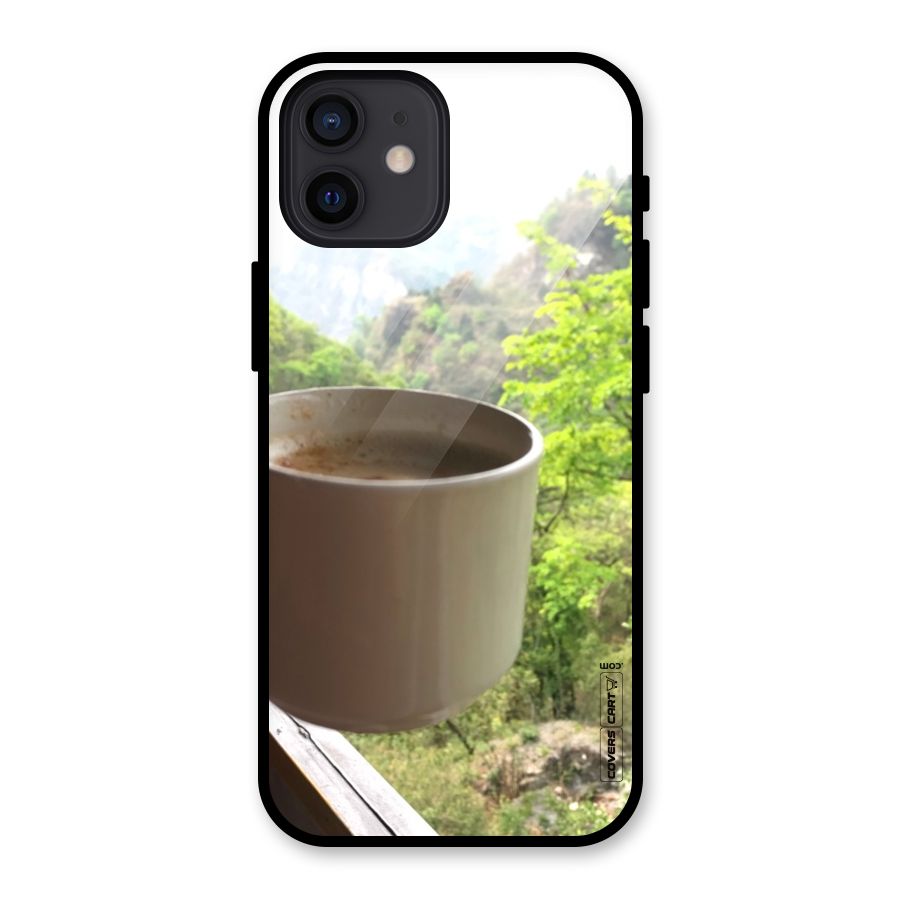 Chai With Mountain View Glass Back Case for iPhone 12