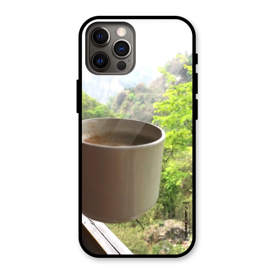 Chai With Mountain View Glass Back Case for iPhone 12 Pro