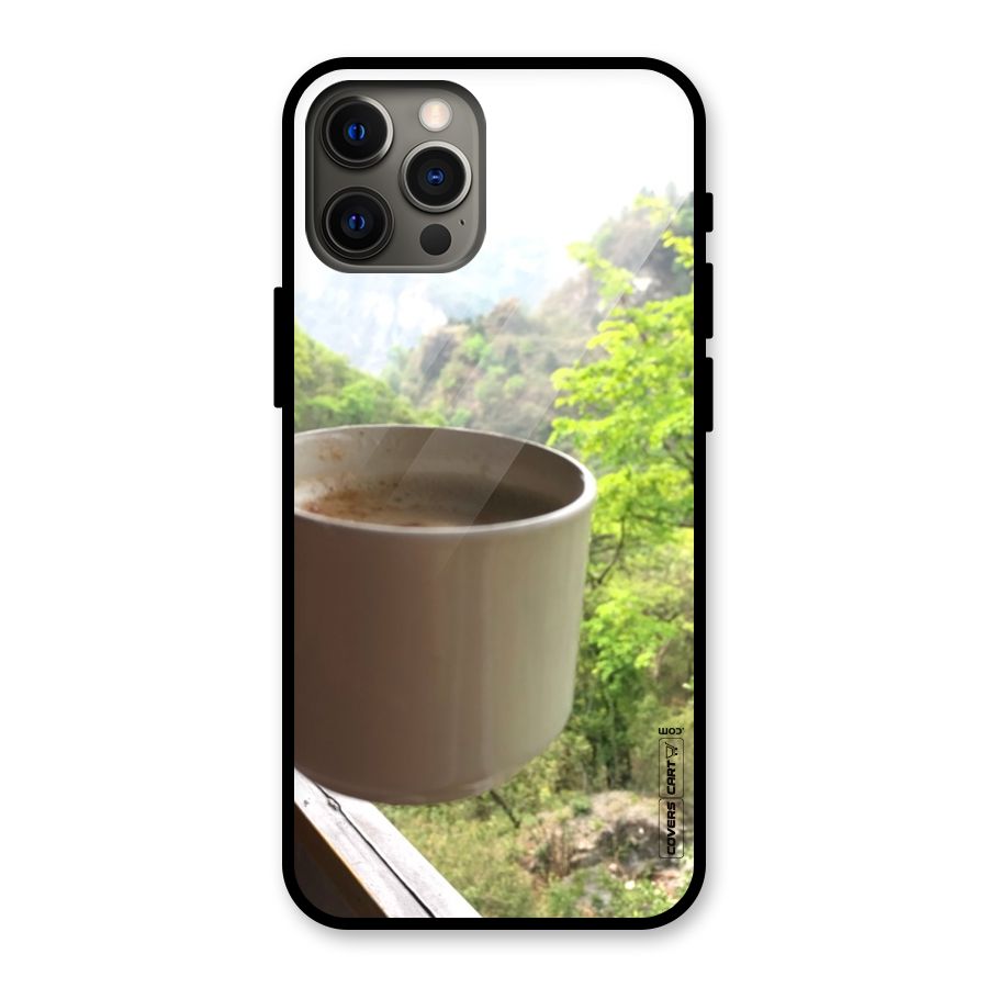 Chai With Mountain View Glass Back Case for iPhone 12 Pro Max