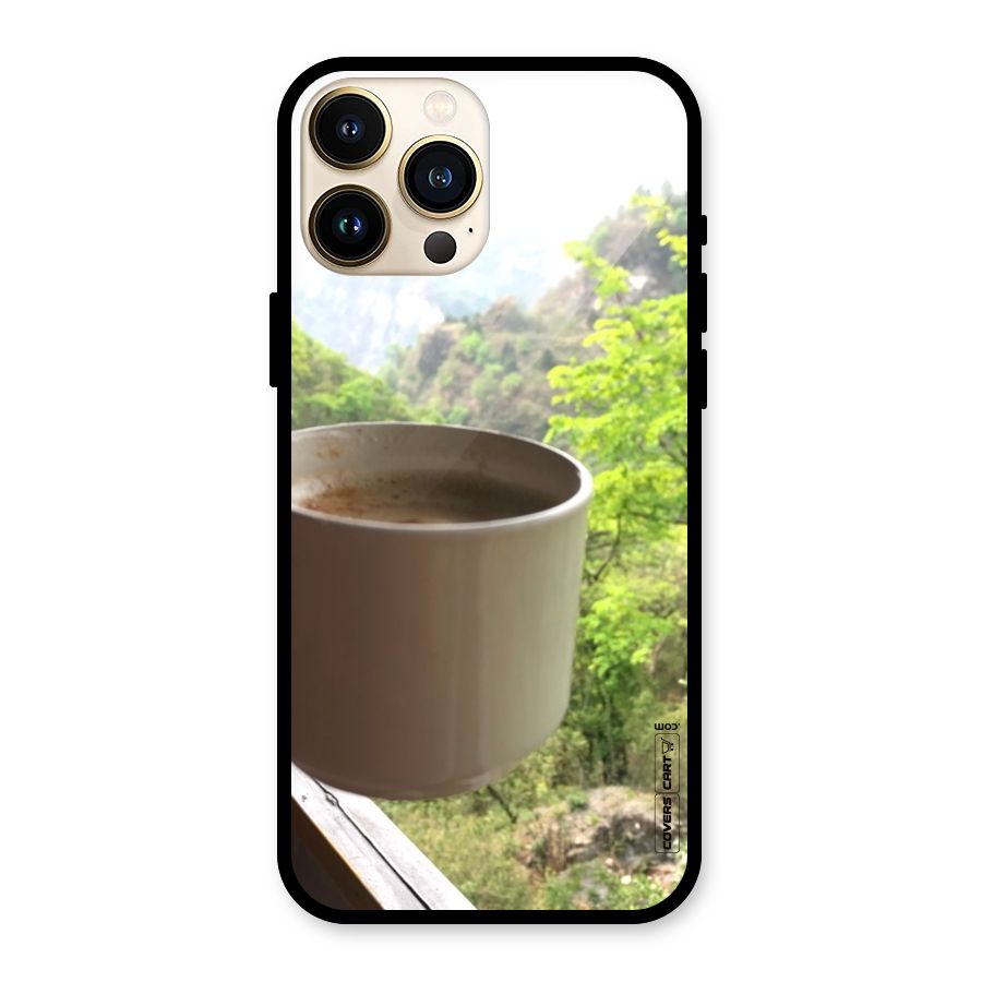Chai With Mountain View Glass Back Case for iPhone 13 Pro Max