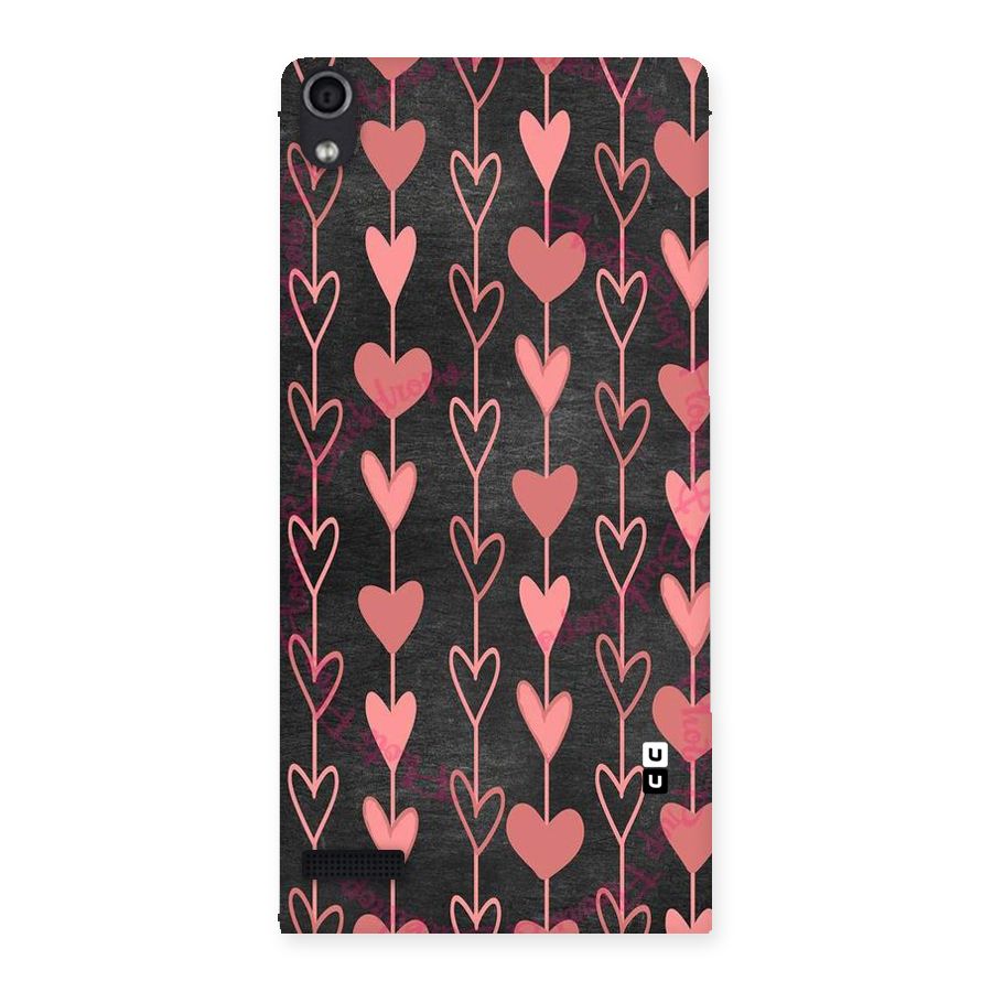 Chain Of Hearts Back Case for Ascend P6