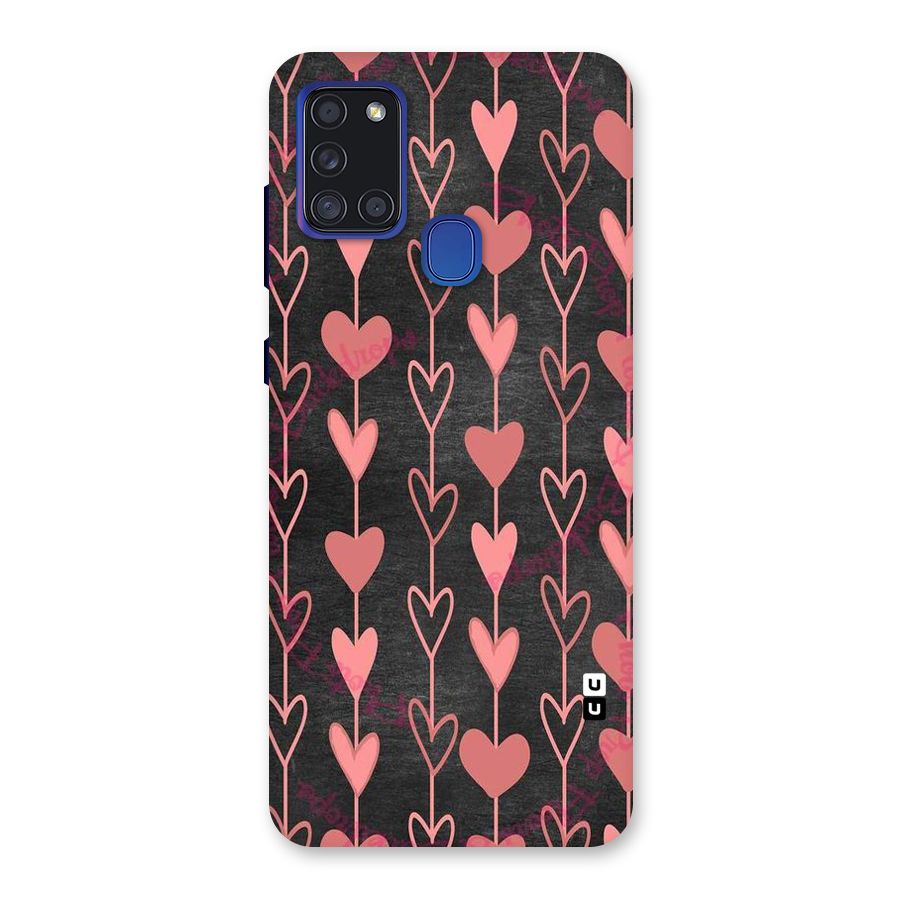 Chain Of Hearts Back Case for Galaxy A21s