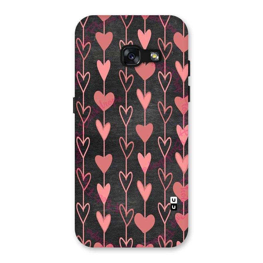 Chain Of Hearts Back Case for Galaxy A3 (2017)