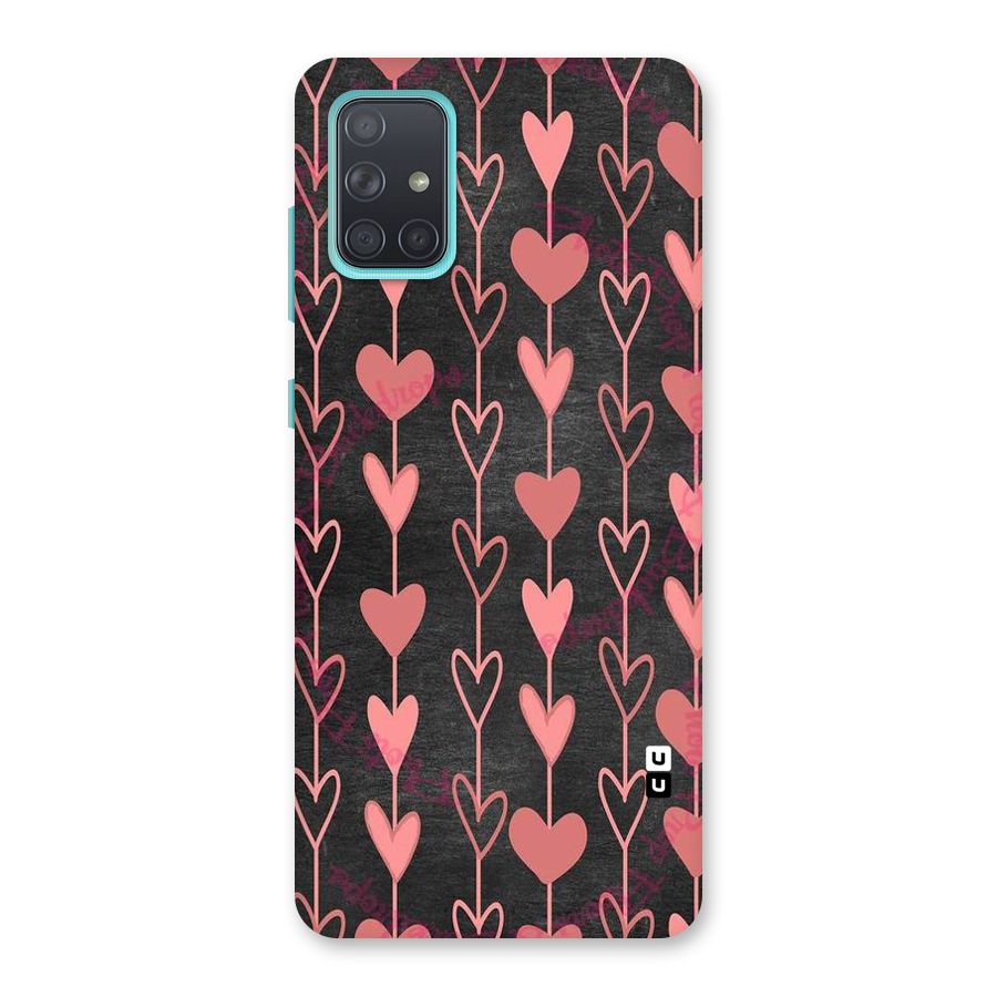 Chain Of Hearts Back Case for Galaxy A71