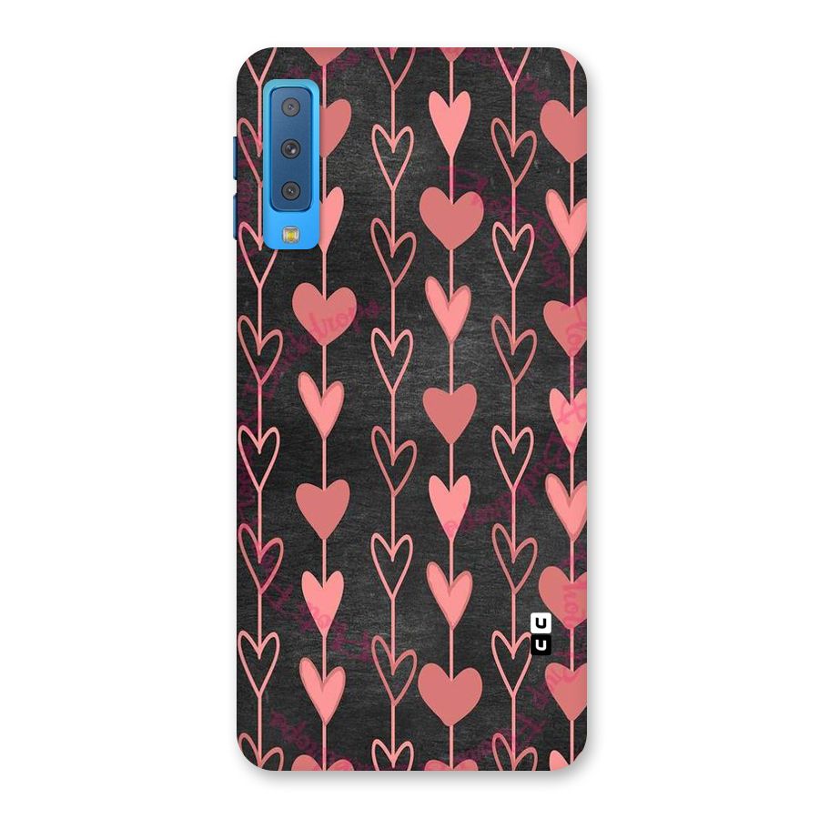 Chain Of Hearts Back Case for Galaxy A7 (2018)