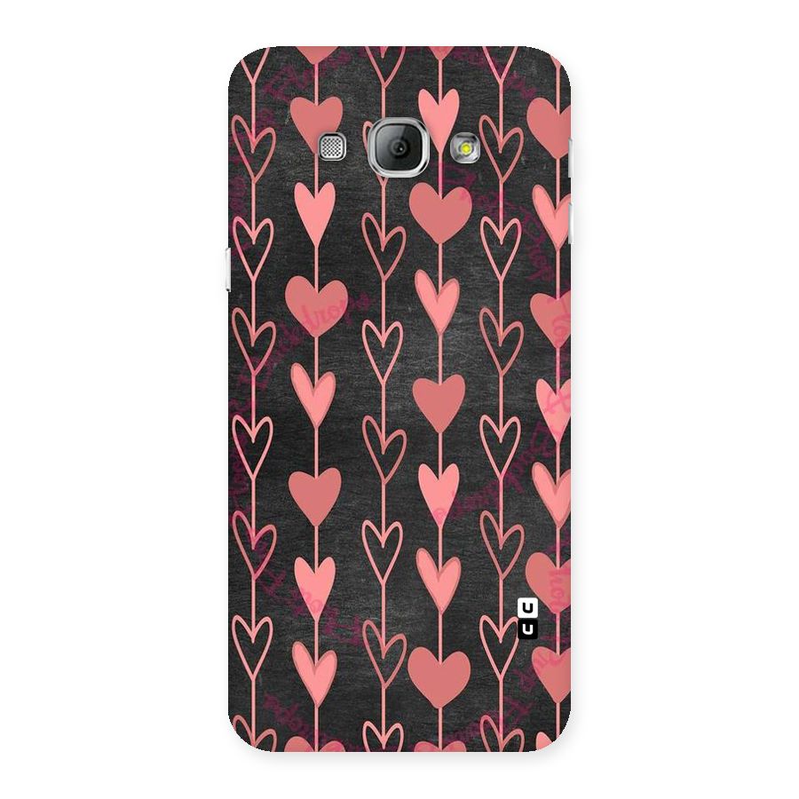 Chain Of Hearts Back Case for Galaxy A8