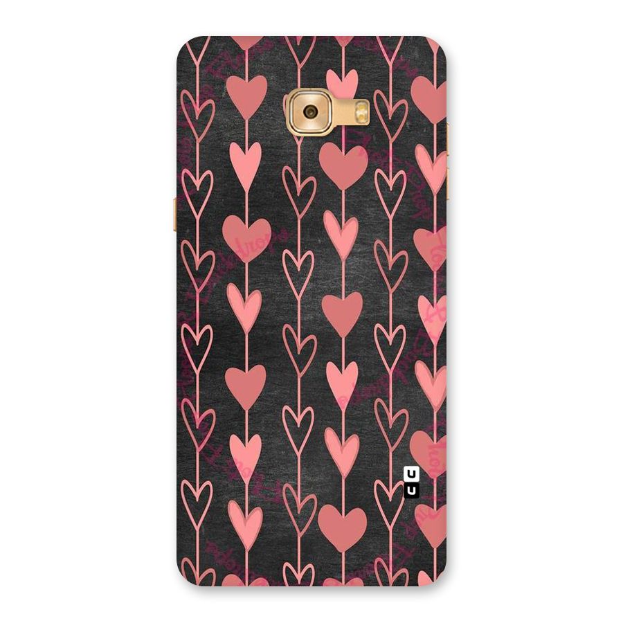 Chain Of Hearts Back Case for Galaxy C9 Pro