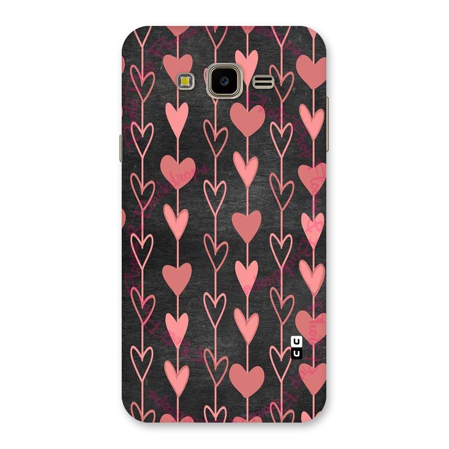 Chain Of Hearts Back Case for Galaxy J7 Nxt