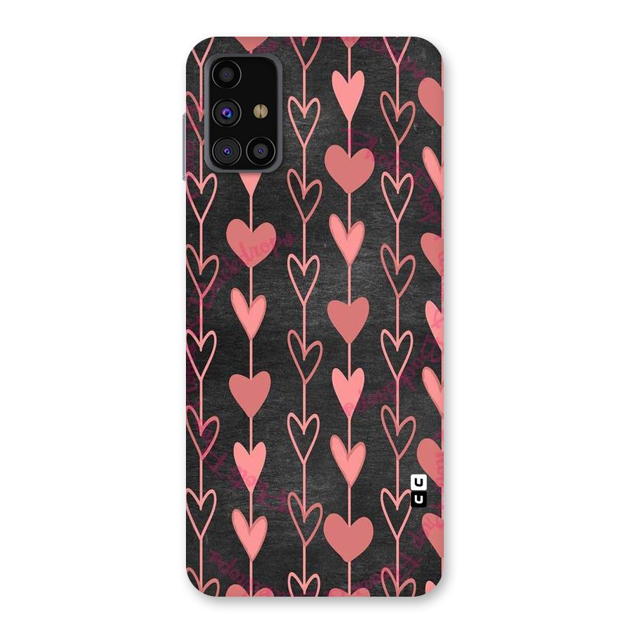 Chain Of Hearts Back Case for Galaxy M31s