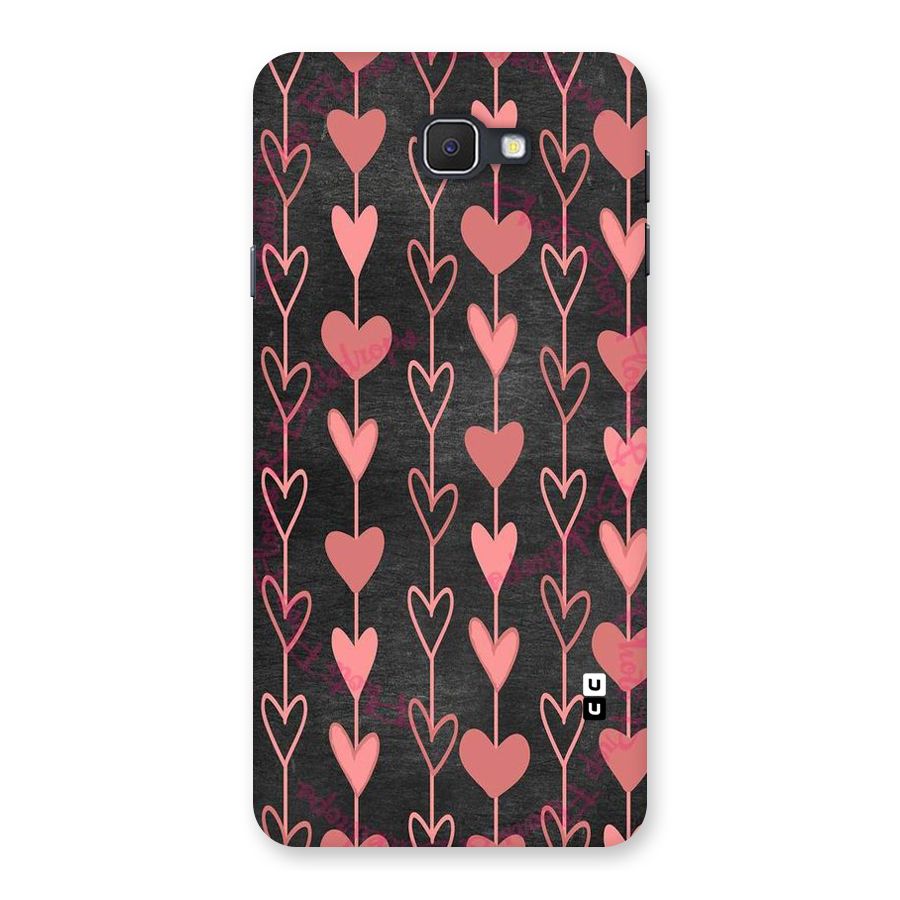Chain Of Hearts Back Case for Galaxy On7 2016