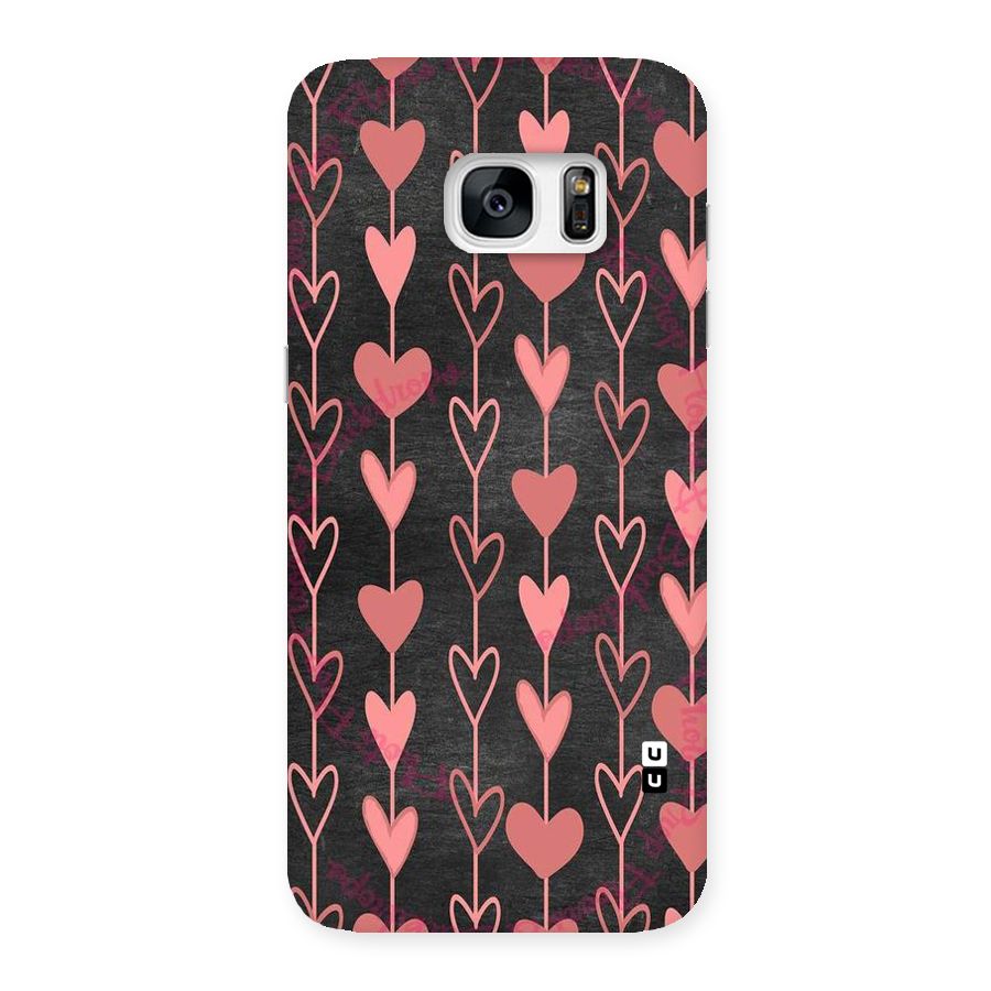Chain Of Hearts Back Case for Galaxy S7 Edge