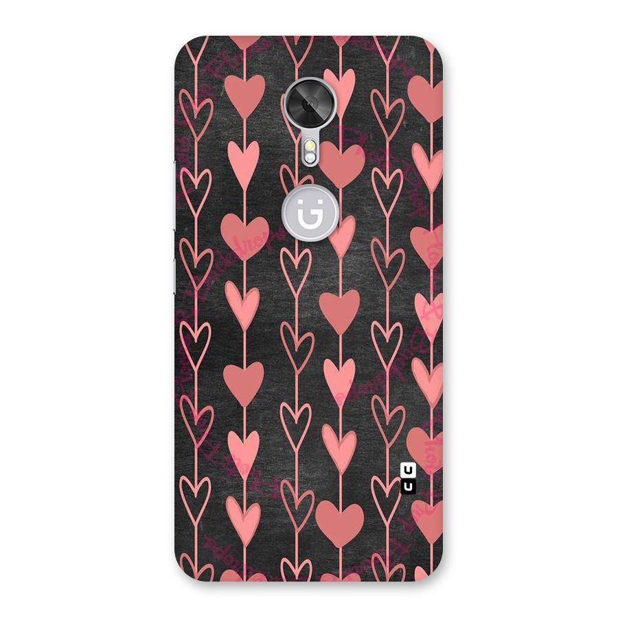 Chain Of Hearts Back Case for Gionee A1