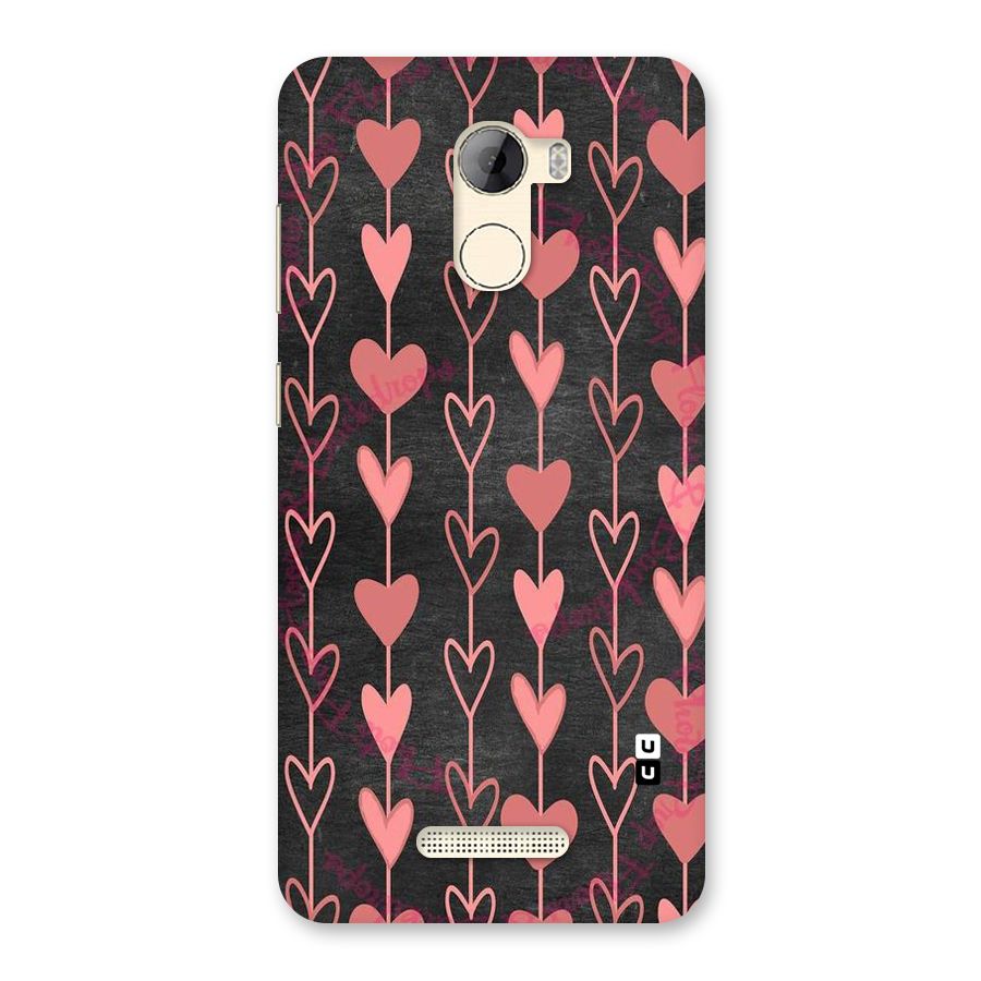 Chain Of Hearts Back Case for Gionee A1 LIte