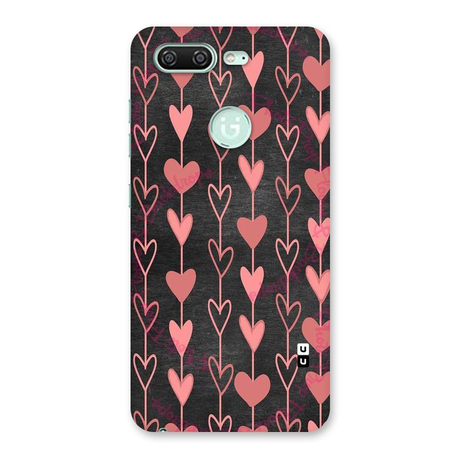 Chain Of Hearts Back Case for Gionee S10