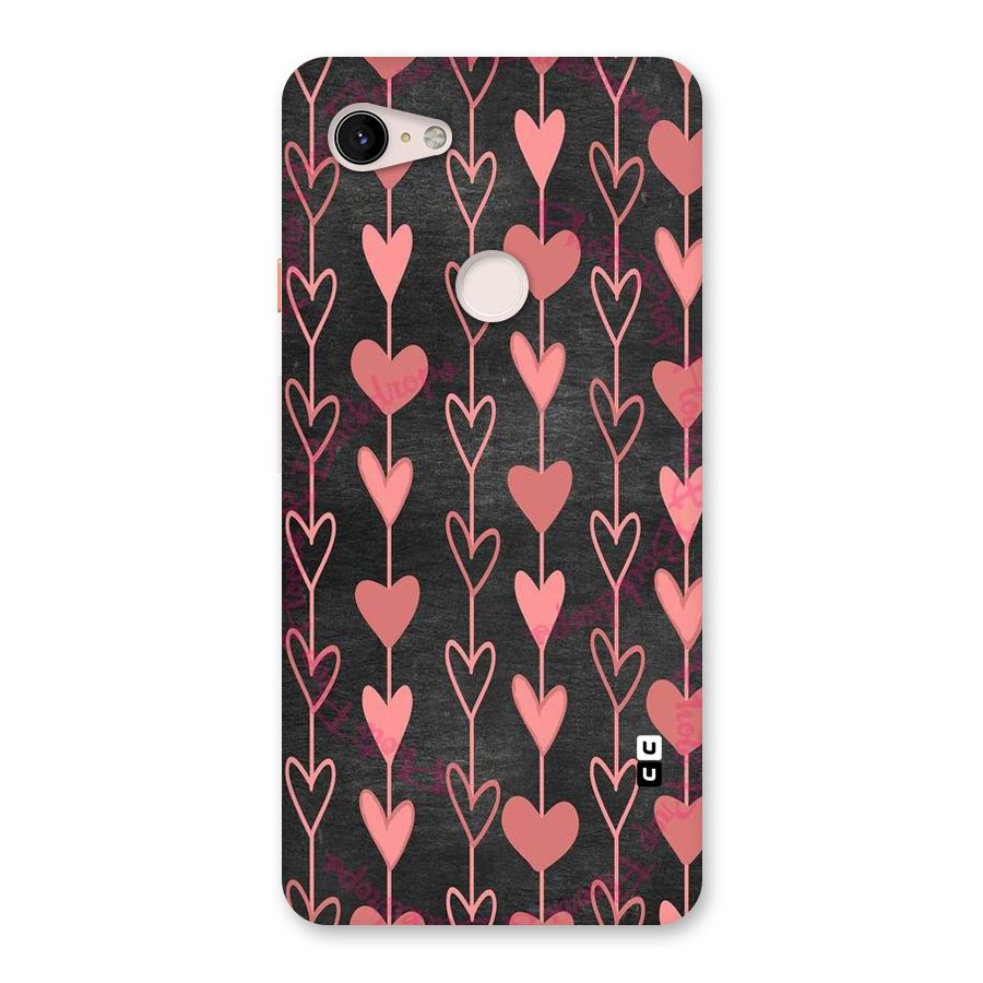 Chain Of Hearts Back Case for Google Pixel 3 XL