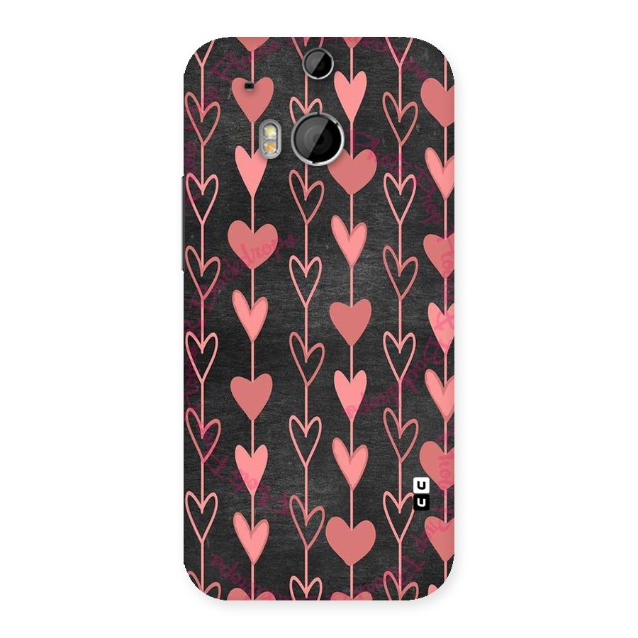 Chain Of Hearts Back Case for HTC One M8