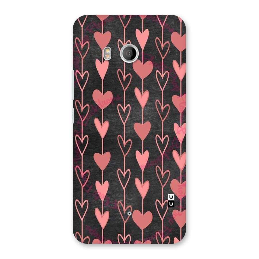Chain Of Hearts Back Case for HTC U11