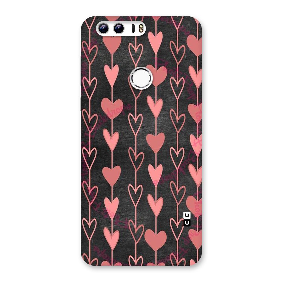 Chain Of Hearts Back Case for Honor 8