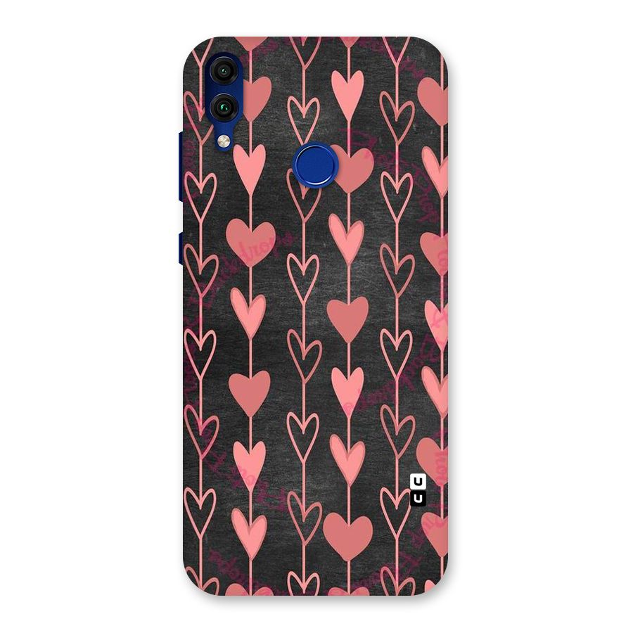 Chain Of Hearts Back Case for Honor 8C