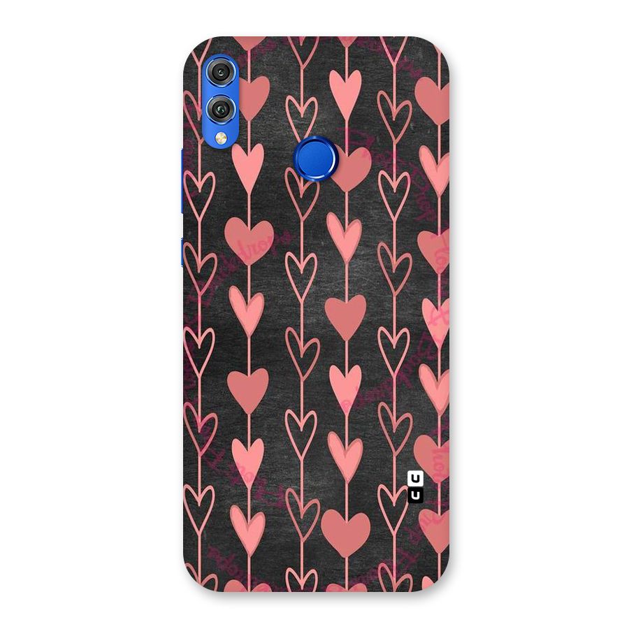 Chain Of Hearts Back Case for Honor 8X