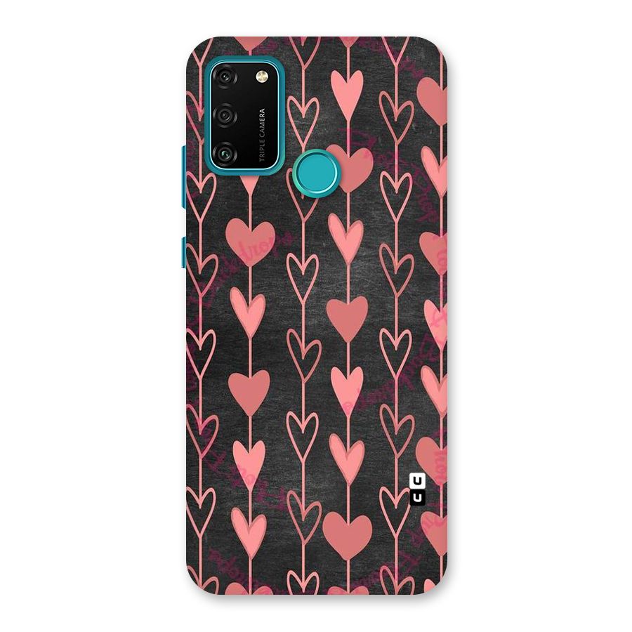 Chain Of Hearts Back Case for Honor 9A