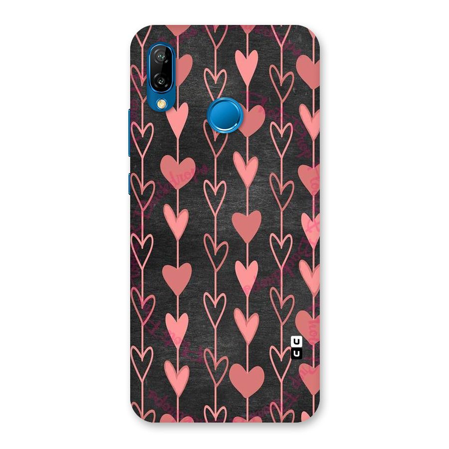 Chain Of Hearts Back Case for Huawei P20 Lite