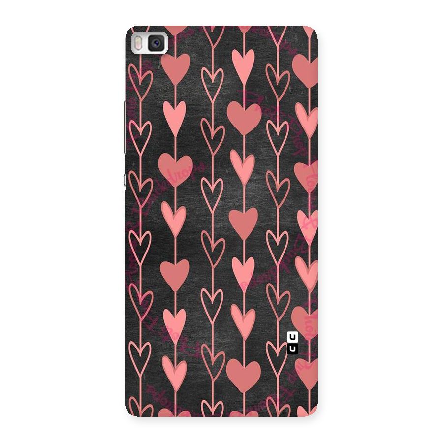 Chain Of Hearts Back Case for Huawei P8