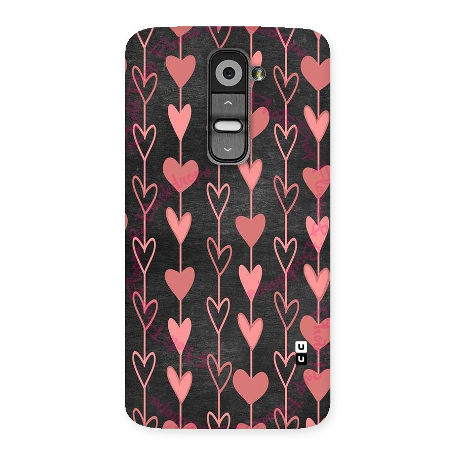 Chain Of Hearts Back Case for LG G2