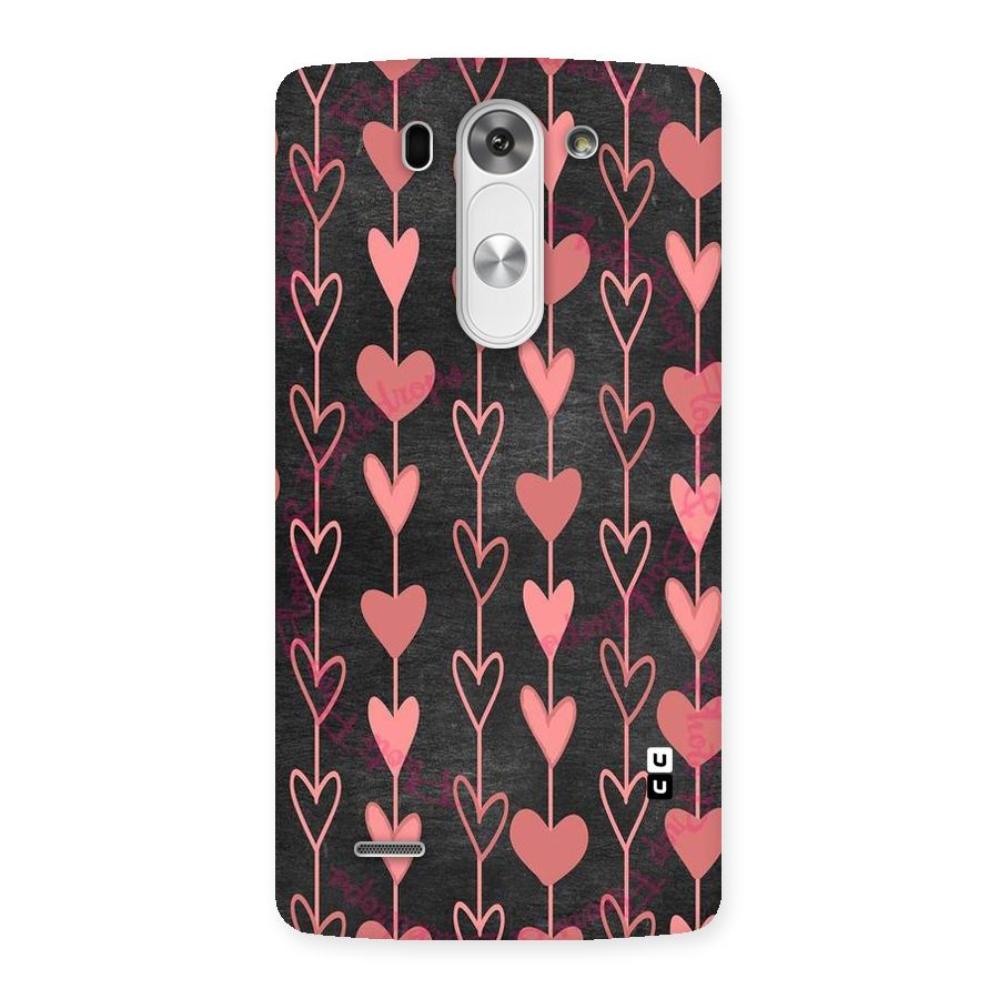 Chain Of Hearts Back Case for LG G3 Beat