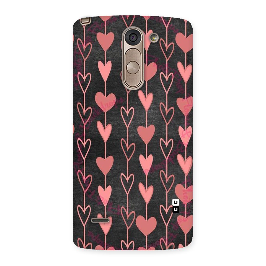 Chain Of Hearts Back Case for LG G3 Stylus