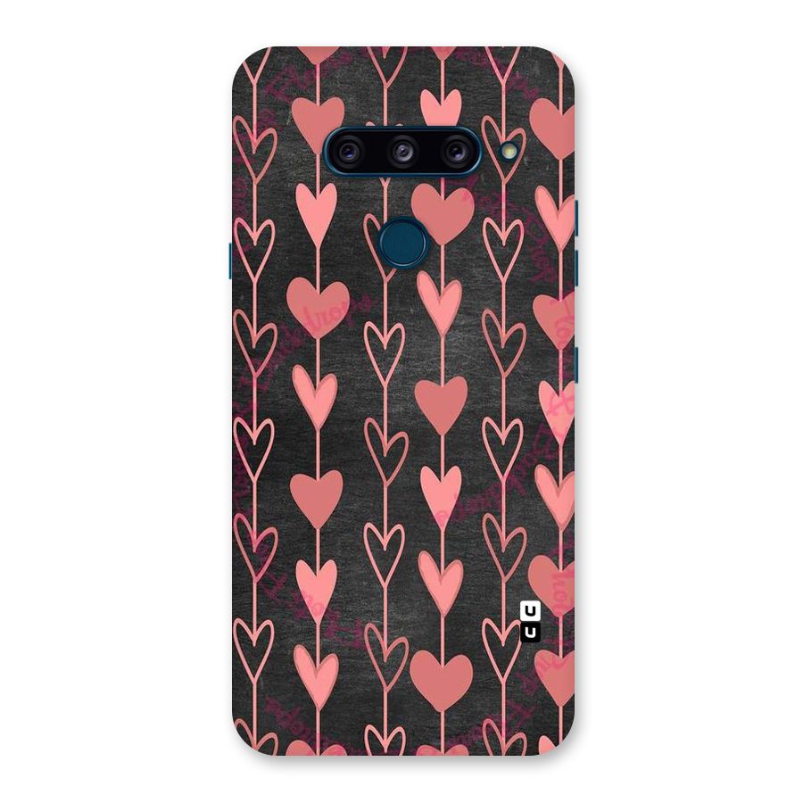 Chain Of Hearts Back Case for LG  V40 ThinQ
