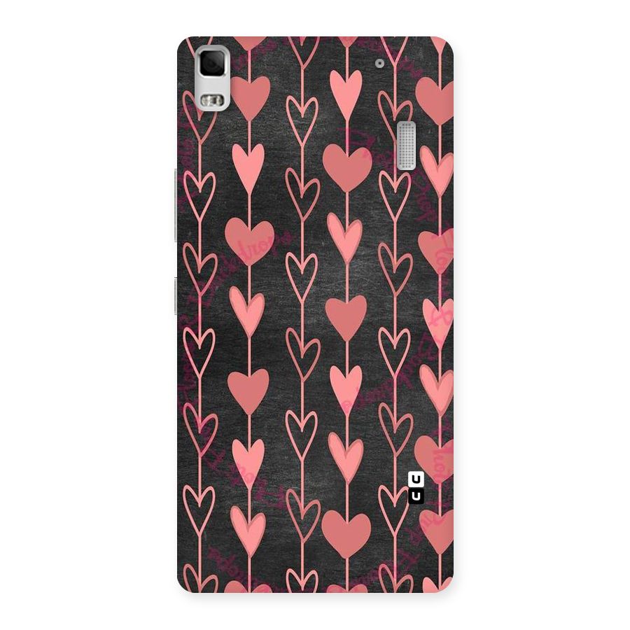 Chain Of Hearts Back Case for Lenovo K3 Note