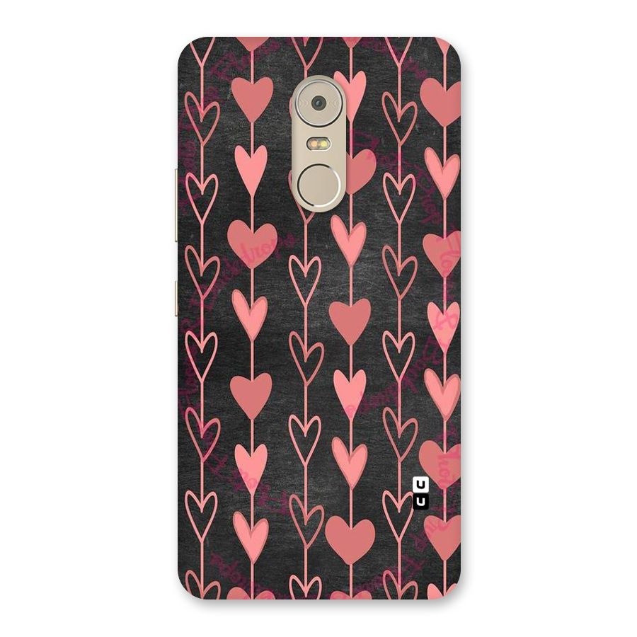 Chain Of Hearts Back Case for Lenovo K6 Note