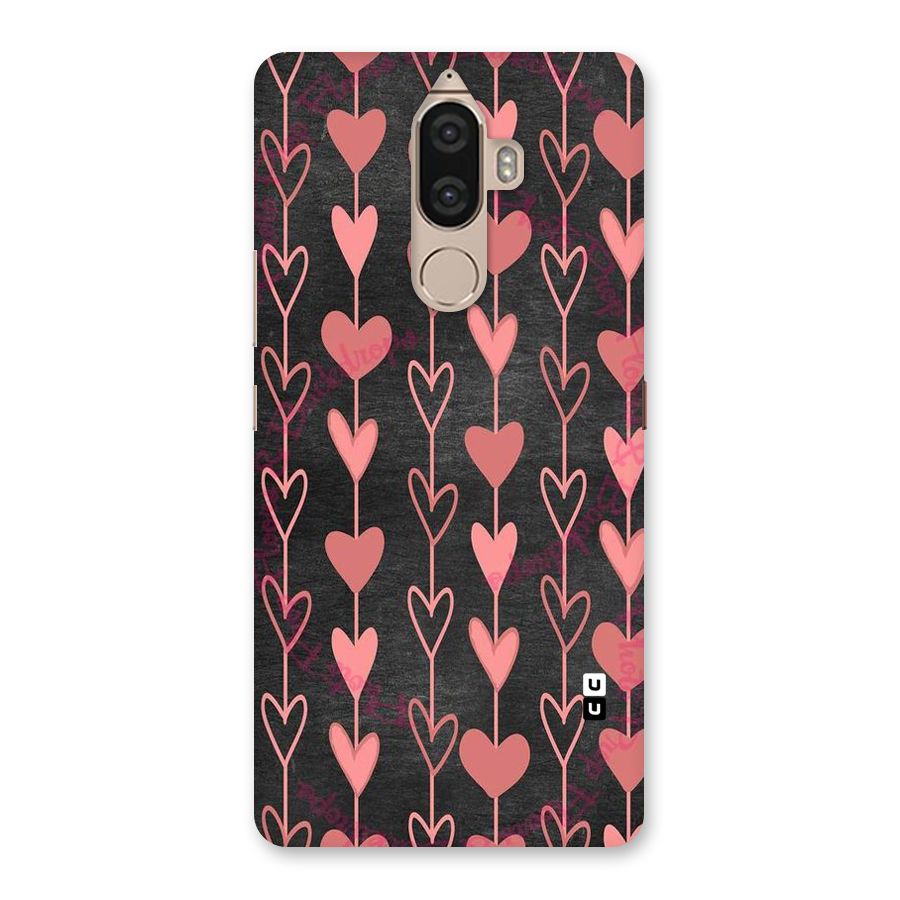Chain Of Hearts Back Case for Lenovo K8 Note
