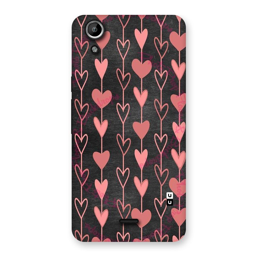 Chain Of Hearts Back Case for Micromax Canvas Selfie Lens Q345