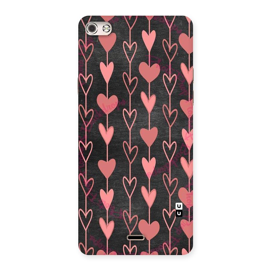 Chain Of Hearts Back Case for Micromax Canvas Silver 5