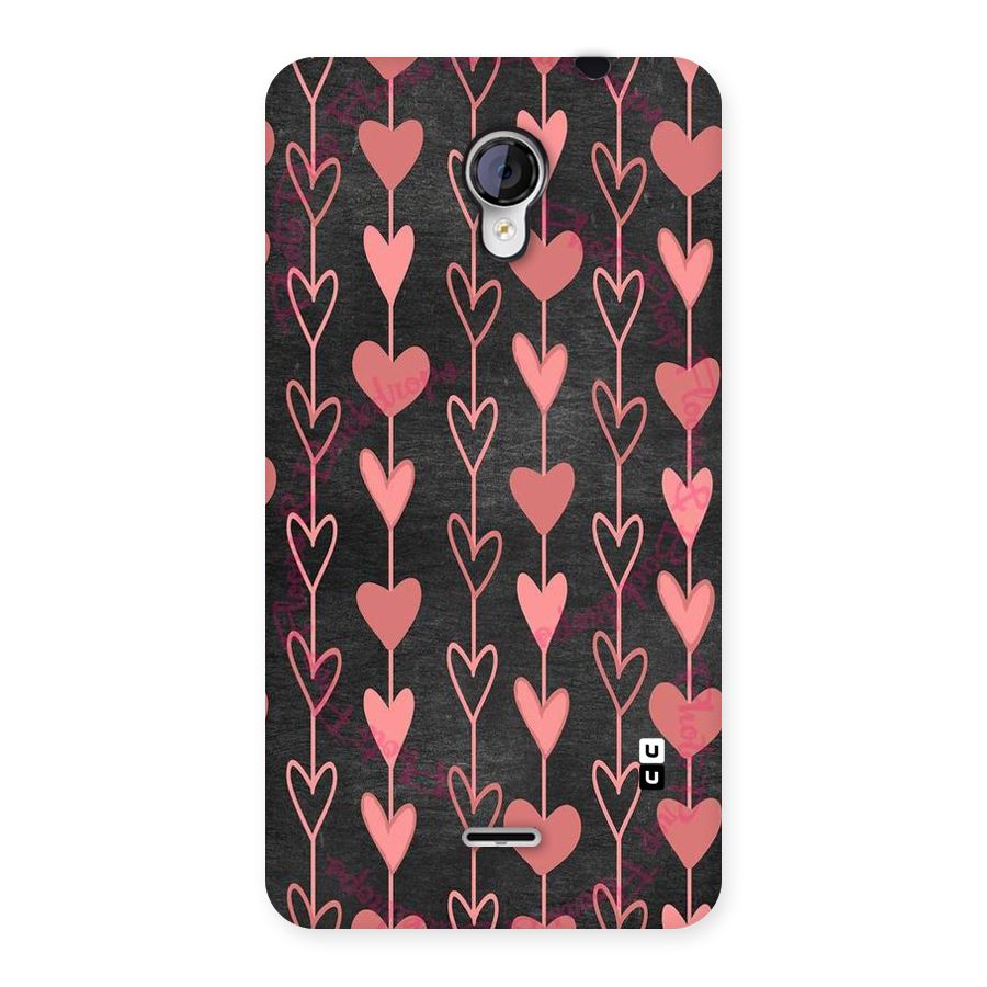 Chain Of Hearts Back Case for Micromax Unite 2 A106