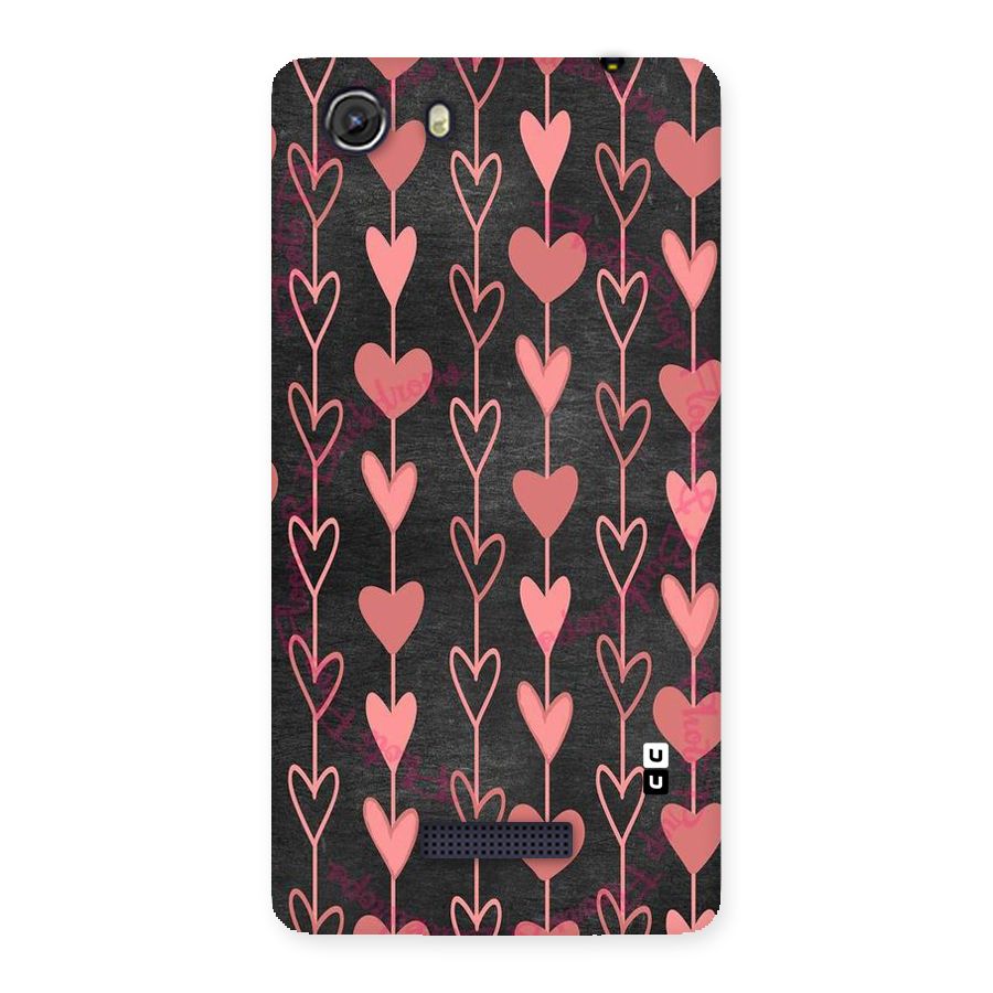 Chain Of Hearts Back Case for Micromax Unite 3