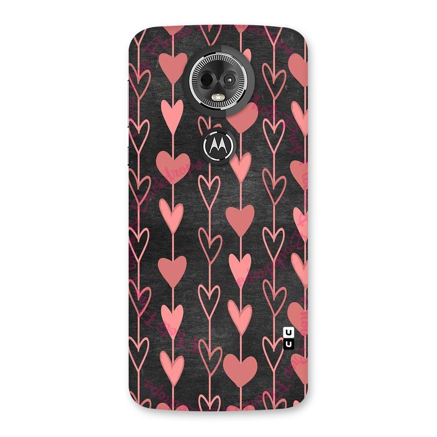 Chain Of Hearts Back Case for Moto E5 Plus