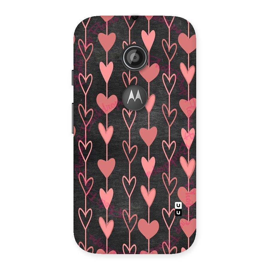 Chain Of Hearts Back Case for Moto E 2nd Gen